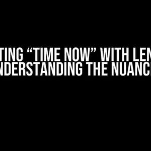 Expecting “Time Now” with Leniency: Understanding the Nuances