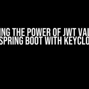 Unlocking the Power of JWT Validation in Spring Boot with Keycloak