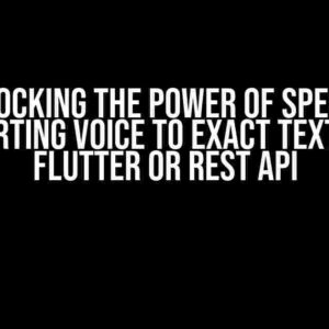 Unlocking the Power of Speech: Converting Voice to Exact Text using Flutter or REST API